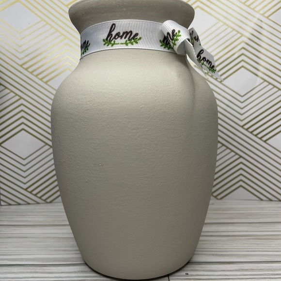 Hand painted glass vase - Picture 4 of 10